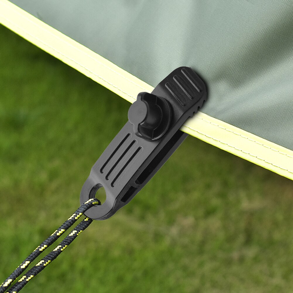 Cheap Goat Tents Awning Clamp Tarp Tarpaulin Windproof Snap Clips Outdoor Camp Tent Tighten Tools Travelling Easy Carrying Portable Parts   